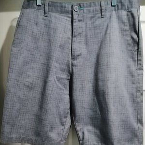 Men's Burnside Shorts Size 34, Gray and Black